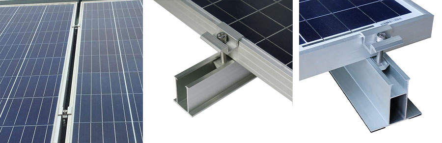 Ngàm kẹp giữa cho pin năng lượng mặt trời